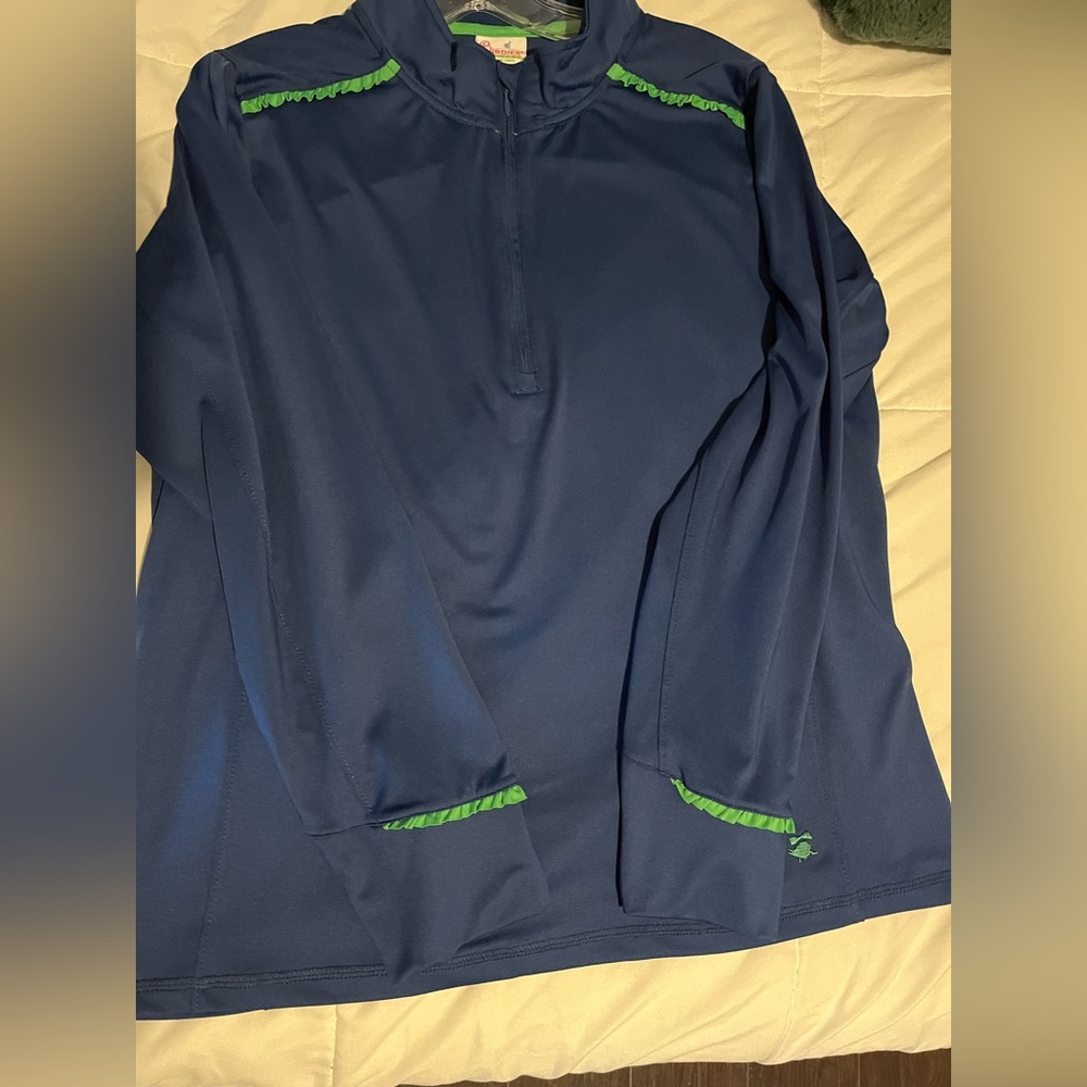 Birdies Navy and Lime Top